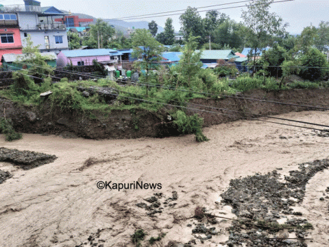 खोलाहरूको व्यवस्थापनमा स्थानीय सरकारको उपेक्षाले भारी वर्षाबाट धरानमा ठुलो क्षति 