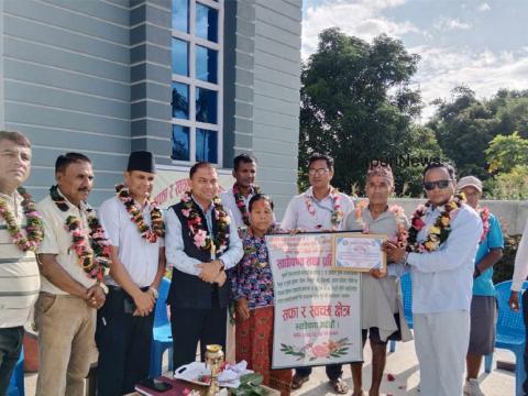 वराहक्षेत्रका वडा नं ३ र ८ का ५ वटा  टोललाई सफा र स्वच्छ क्षेत्र घोषणा