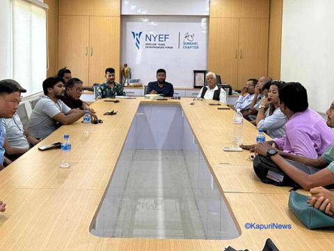इटहरी नगर प्रमुख हेमकर्ण पौडेलेले क्षमा याचना नगरे पत्रकार महासङ्घले आन्दोलन गर्ने 