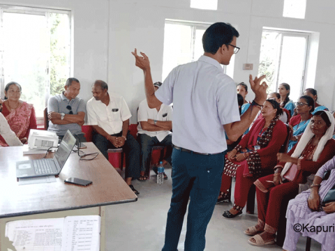 डेङगु रोग महामारी न्युनिकरणकालागि सचेतना गर्दै वराहक्षेत्र नगरपालिका 