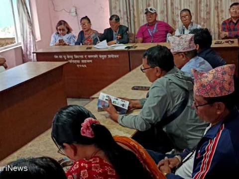 उभौली पर्व यक्वा तङनामको तयारीमा लिम्बु समुदाय